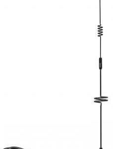 Delock LTE Antenne SMA Stecker 5 - 7 dBi omnidirektional starr mit Montagefuß und Anschlusskabel RG-58 3 m outdoor schwarz (12582)