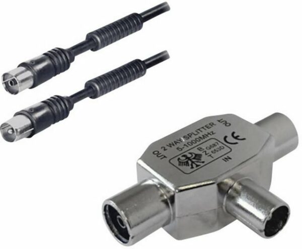 BKL Electronic BKL Electronic Antennen, SAT Anschlusskabel [1x Antennenstecker 75 Ω - SAT-Kabel, (2.00 cm)