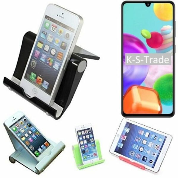 K-S-Trade für Samsung Galaxy A41 Smartphone-Halterung, (Handy-Ständer faltbarer Tischständer Smartphone Tablet Halterung)