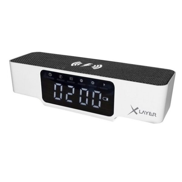 XLAYER Ladegerät XLayer Wireless Charging Alarm Clock Smartphones/Tablets Wireless Charger