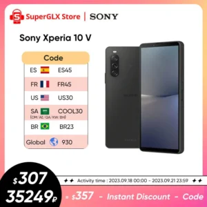 2023 Original Sony Xperia 10 V 5G Snapdragon 695 5G Factory Unlocked 6.1" 4K OLED Display 5000mAh Battery Android 13