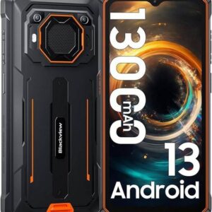 �Blackview BV6200Pro Orange Rugged Outdoorhandy mit 8 GB RAM und 128 GB Speicher Smartphone (16,66 cm/6,56 Zoll, 128 GB Speicherplatz, 13 MP Kamera)