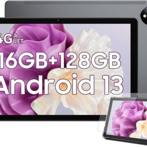 �Blackview Tab 18 Tablet (10.1", 128 GB, Andriod 13, 4G LTE, Hervorragende Funktion: Smart Split-Screen Multitasking)