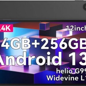 �Blackview Tab18 Top Gaming Tablet,24GB RAM 1TB TF) Tablet (12", 256 GB, Andriod 13, 4G LTE, 2.4K Display Helio G99 Octa-Core 8800mAh 33W 5G WiFi/GMS/Widevine L1)