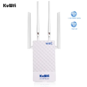 1 GB Mobile Data Outdoor 4G WiFi Router Self-service Top-Up 300Mbps 48V POE Waterproof Outdoor 4G LTE cpe Router with SIM Card