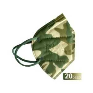 20 FFP2 ventillose schutzmasken militärische tarnfarbe grün