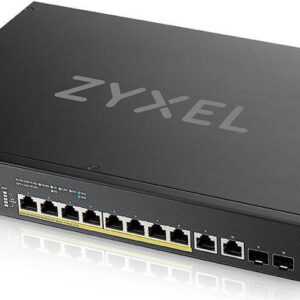 Zyxel XS1930-12HP - Switch - Smart - 8 x 100/1000/2,5G/5G/10GBase-T (PoE++) + 2 x 100/1000/2,5G/5G/10GBase-T + 2 x 10 Gigabit SFP+ - an Rack montierbar - PoE++ (375 W) (XS1930-12HP-ZZ0101F)