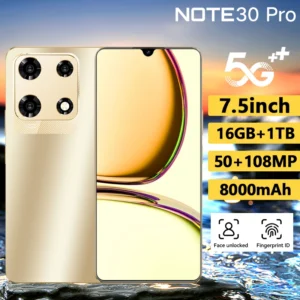 2024 NEW Original Note 30 Pro Smartphone Qualcomm8 Gen 2 16G+1TB 8000mAh 50+108MP 4G/5G Network