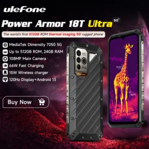 [World Premiere] Ulefone Power Armor 18T Ultra 5G Rugged Phone 512GB ROM +24GB RAM Thermal